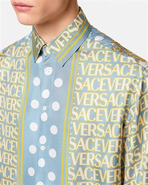 versace shirt men|versace fitted shirts for men.